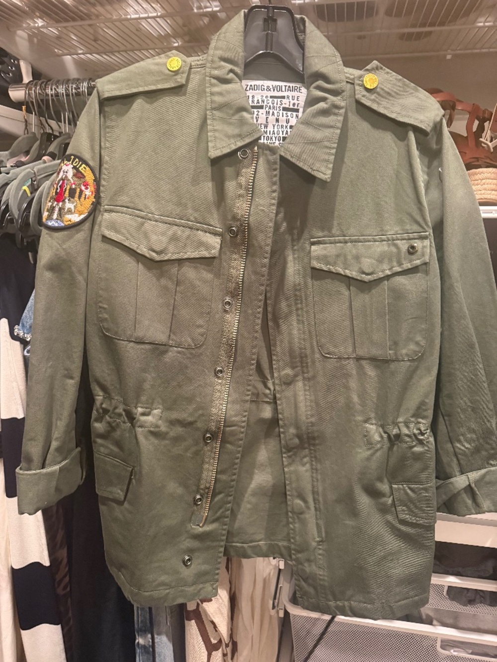 Zadig & Voltaire army jacket. Size 36/small